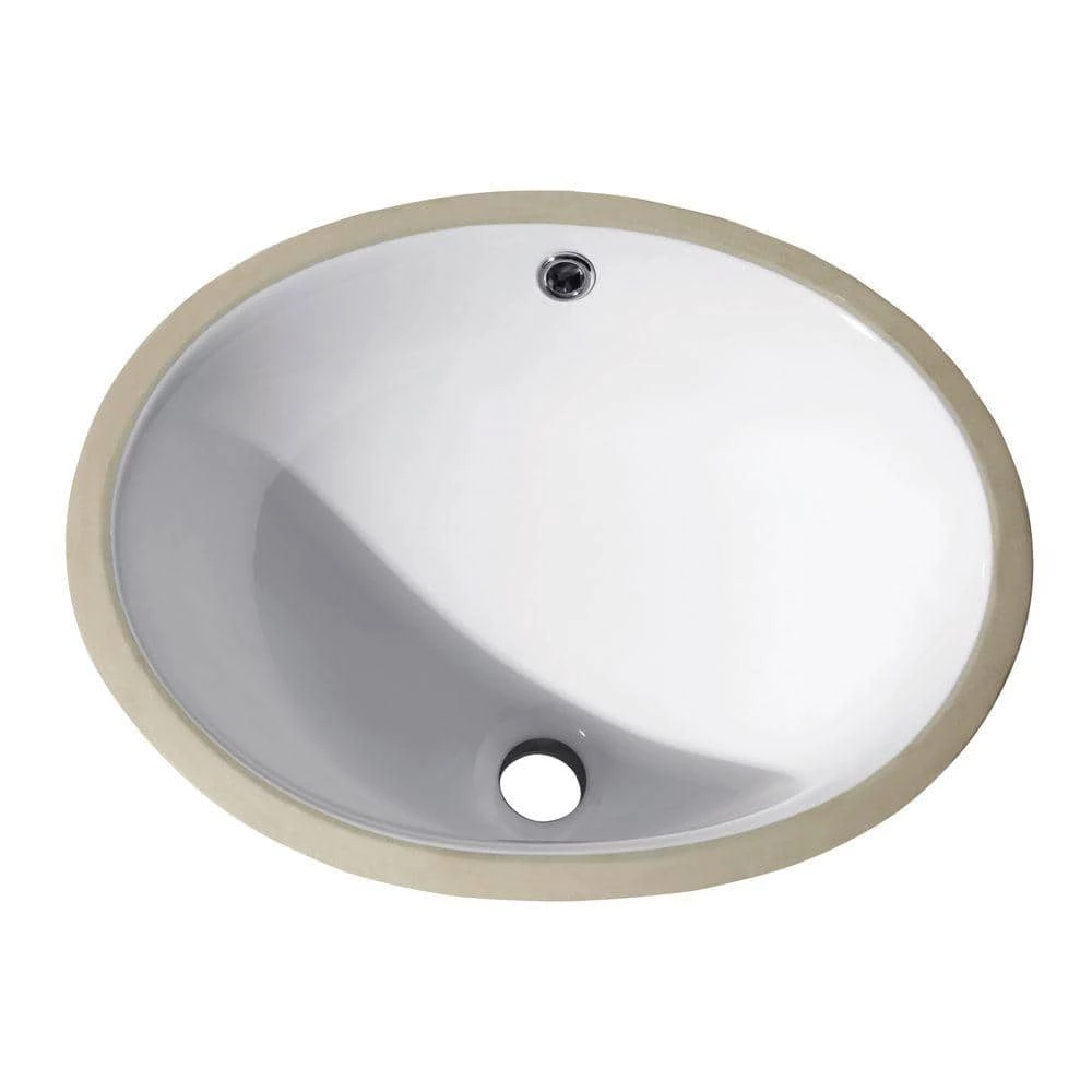 Avanity Undermount Bathroom Sink in White 3 Avanity Undermount Bathroom Sink in White