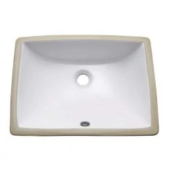 Avanity Undermount Bathroom Sink in White