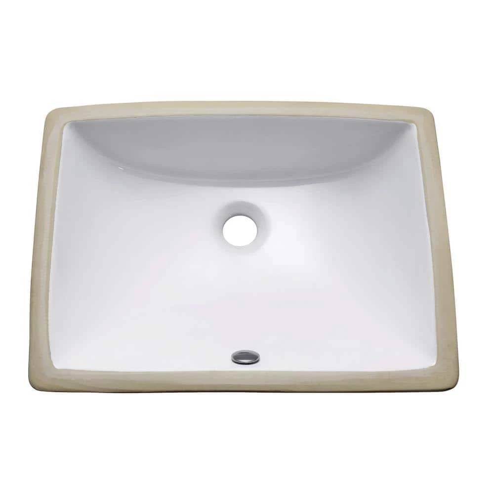 Avanity Undermount Bathroom Sink in White 3 Avanity Undermount Bathroom Sink in White
