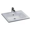 Barclay Products Cilla Drop-In Bathroom Sink in White -Bathroom Sinks Sales white barclay products drop in bathroom sinks 4 151wh 64 1000