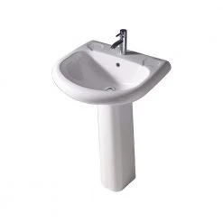 Barclay Products Orient 660 Pedestal Combo Bathroom Sink in White