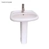 Barclay Products Flora 24 in. Pedestal Combo Bathroom Sink with 1 Faucet Hole in White 1 Barclay Products Flora 24 in. Pedestal Combo Bathroom Sink with 1 Faucet Hole in White -Bathroom Sinks Sales white barclay products pedestal sinks 3 251wh 64 1000