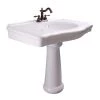 Barclay Products Anders Pedestal Sink Combo in White with 4 in. Centerset Faucet Holes 2 Barclay Products Anders Pedestal Sink Combo in White with 4 in. Centerset Faucet Holes -Bathroom Sinks Sales white barclay products pedestal sinks 3 3004wh 64 1000