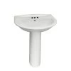 Barclay Products Karla 550 Pedestal Combo Bathroom Sink in White -Bathroom Sinks Sales white barclay products pedestal sinks 3 334wh 64 1000