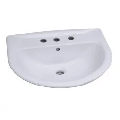 Barclay Products Karla 550 Pedestal Combo Bathroom Sink in White -Bathroom Sinks Sales white barclay products pedestal sinks 3 338wh a0 1000