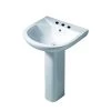 Barclay Products Anabel 555 Pedestal Combo Bathroom Sink in White -Bathroom Sinks Sales white barclay products pedestal sinks 3 428wh 64 1000