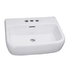 Barclay Products Metropolitan 420 16 in. Pedestal Combo Bathroom Sink for 4 in. Centerset in White -Bathroom Sinks Sales white barclay products pedestal sinks 3 551wh a0 1000