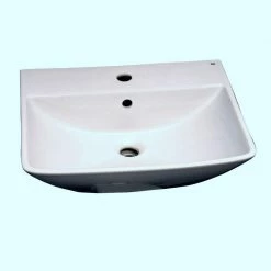 Barclay Products Summit 500 20 in. Pedestal Combo Bathroom Sink with 1 Faucet Hole in White -Bathroom Sinks Sales white barclay products pedestal sinks 3 761wh c3 1000