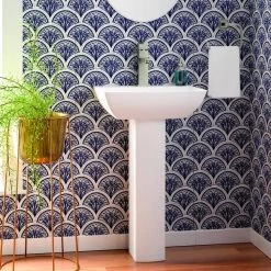 Barclay Products Summit 500 20 in. Pedestal Combo Bathroom Sink with 1 Faucet Hole in White 15 Barclay Products Summit 500 20 in. Pedestal Combo Bathroom Sink with 1 Faucet Hole in White -Bathroom Sinks Sales white barclay products pedestal sinks 3 771wh 31 1000