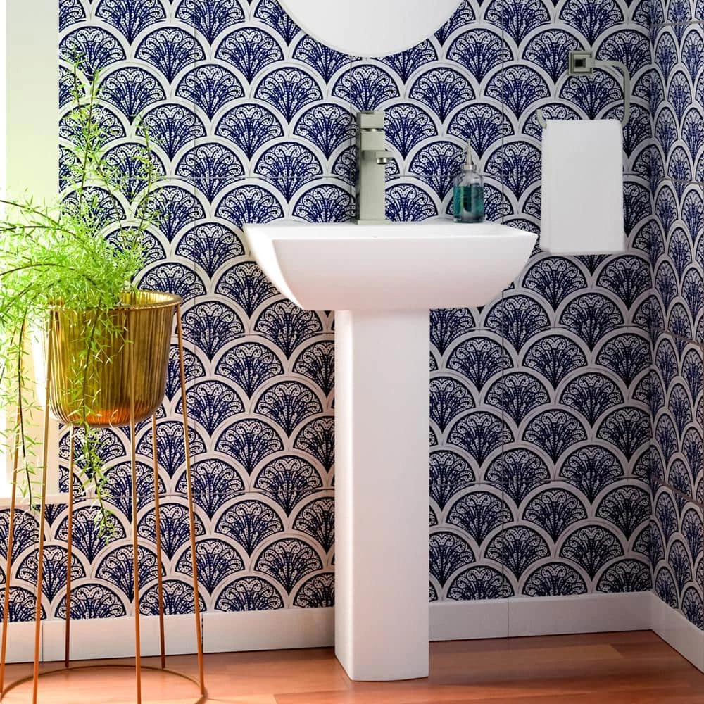 Barclay Products Summit 500 20 in. Pedestal Combo Bathroom Sink with 1 Faucet Hole in White 9 Barclay Products Summit 500 20 in. Pedestal Combo Bathroom Sink with 1 Faucet Hole in White - Image 7