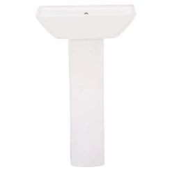 Barclay Products Summit 500 20 in. Pedestal Combo Bathroom Sink with 1 Faucet Hole in White 11 Barclay Products Summit 500 20 in. Pedestal Combo Bathroom Sink with 1 Faucet Hole in White -Bathroom Sinks Sales white barclay products pedestal sinks 3 771wh 40 1000