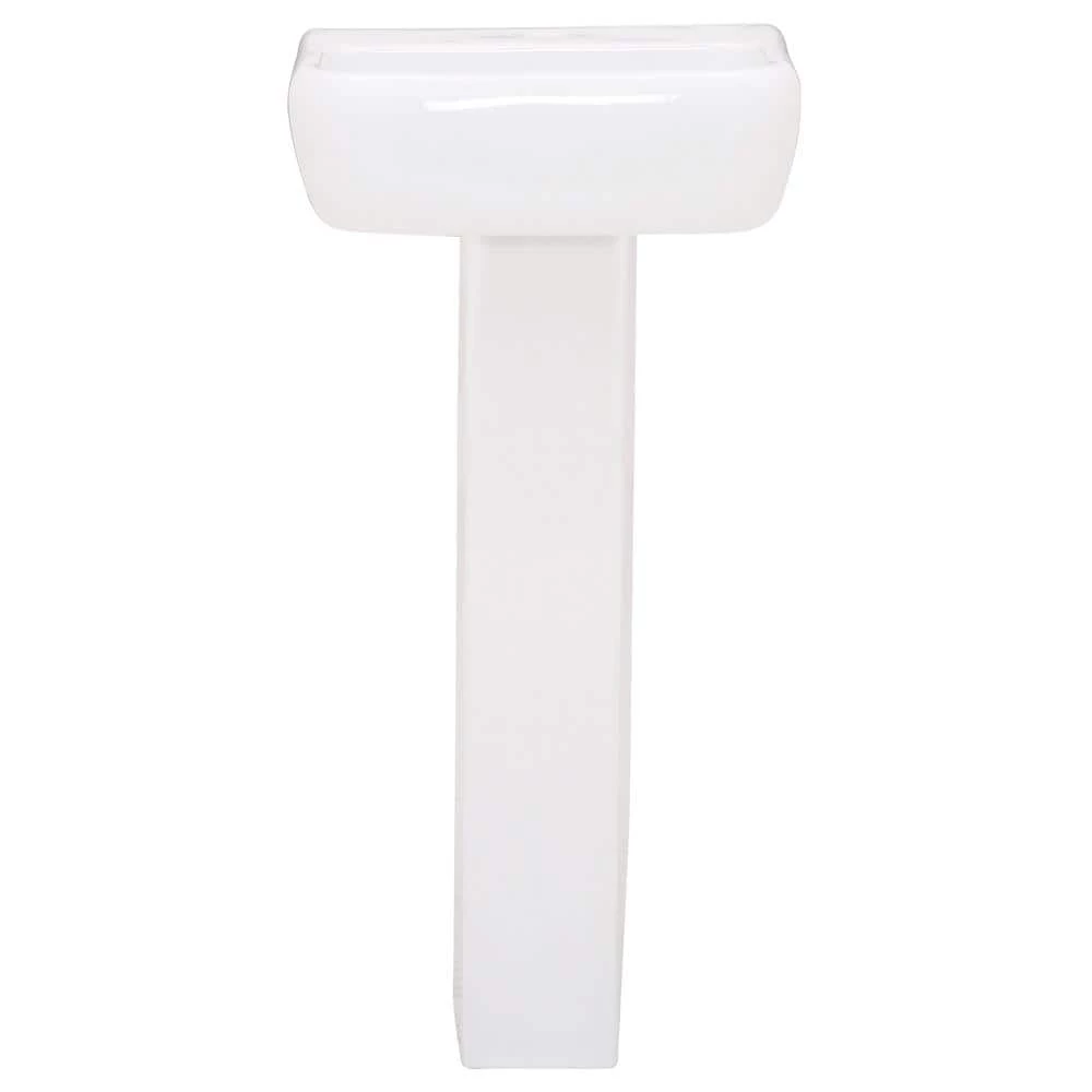 Barclay Products Metropolitan 420 16 in. Pedestal Combo Bathroom Sink with 1 Faucet Hole in White 4 Barclay Products Metropolitan 420 16 in. Pedestal Combo Bathroom Sink with 1 Faucet Hole in White - Image 2