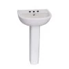 Barclay Products Compact 500 Pedestal Combo Bathroom Sink in White -Bathroom Sinks Sales white barclay products pedestal sinks 3 941wh 64 1000