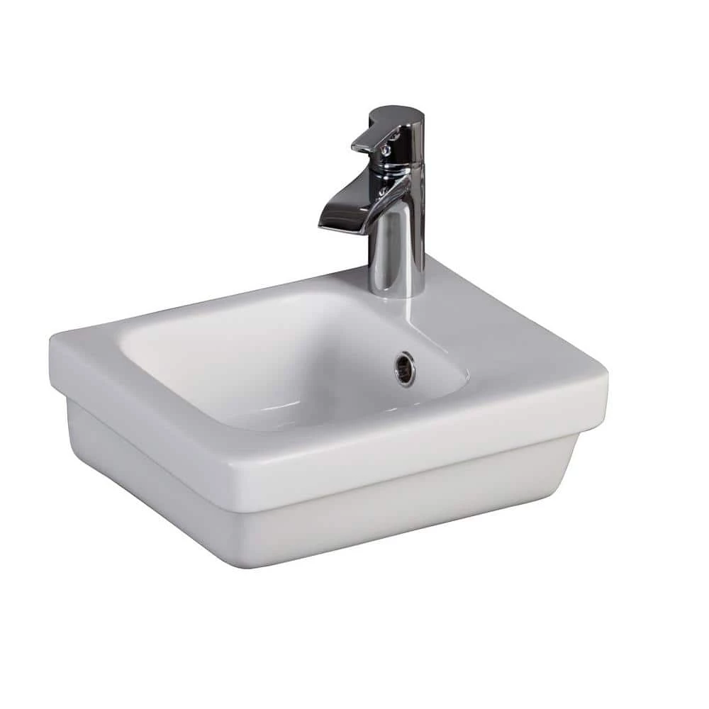 Barclay Products Resort 360 14-1/4 in. Wall Hung Basin in White 3 Barclay Products Resort 360 14-1/4 in. Wall Hung Basin in White