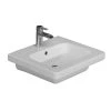 Barclay Products Resort 500 Wall-Hung Sink in White with 4 in. Centerset Faucet Holes -Bathroom Sinks Sales white barclay products wall mount sinks 4 1064wh 64 1000