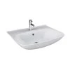 Barclay Products Eden 450 Wall-Mount Sink in White with 1 Faucet Hole -Bathroom Sinks Sales white barclay products wall mount sinks 4 1101wh 64 1000