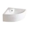 Barclay Products Crandall Corner Wall-Mount Sink in White 2 Barclay Products Crandall Corner Wall-Mount Sink in White -Bathroom Sinks Sales white barclay products wall mount sinks 4 9020wh 64 1000