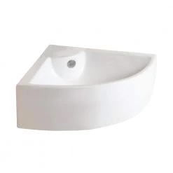 Barclay Products Crandall Corner Wall-Mount Sink in White