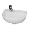 Barclay Products Compact 15 in. Wall-Mounted Bathroom Sink in White -Bathroom Sinks Sales white barclay products wall mount sinks 4l 531wh 64 1000