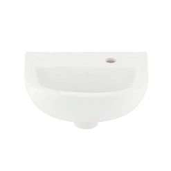 Barclay Products Compact 15 in. Wall-Mounted Bathroom Sink in White -Bathroom Sinks Sales white barclay products wall mount sinks 4r 531wh 40 1000