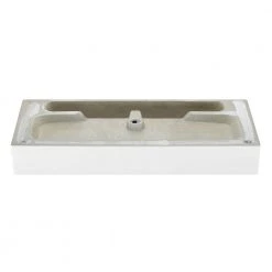 Swiss Madison Claire 40 in. Ceramic Console Sink White Basin Black Legs -Bathroom Sinks Sales white basin black legs swiss madison console sinks sm cs734 1d 1000