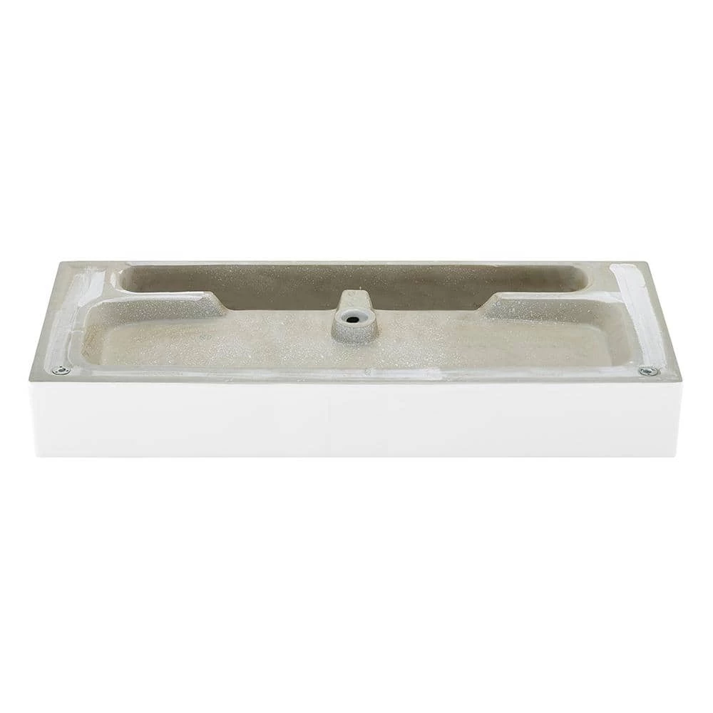 Swiss Madison Claire 40 in. Ceramic Console Sink White Basin Chrome Legs 7 Swiss Madison Claire 40 in. Ceramic Console Sink White Basin Chrome Legs - Image 5