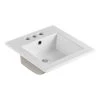 Bellaterra Home Sardinia 16 in. Drop-In Ceramic Bathroom Sink in White -Bathroom Sinks Sales white bellaterra home drop in bathroom sinks bt1616 64 1000