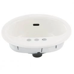 Bootz Industries Laurel Round Drop-In Bathroom Sink in White -Bathroom Sinks Sales white bootz industries drop in bathroom sinks 021 2435 00 a0 1000