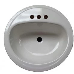 Bootz Industries Laurel Round Drop-In Bathroom Sink in White -Bathroom Sinks Sales white bootz industries drop in bathroom sinks 021 2435 00 c3 1000