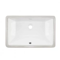 Cahaba 21 in. x 13-3/8 in. Glazed Porcelain Bathroom Sink in White