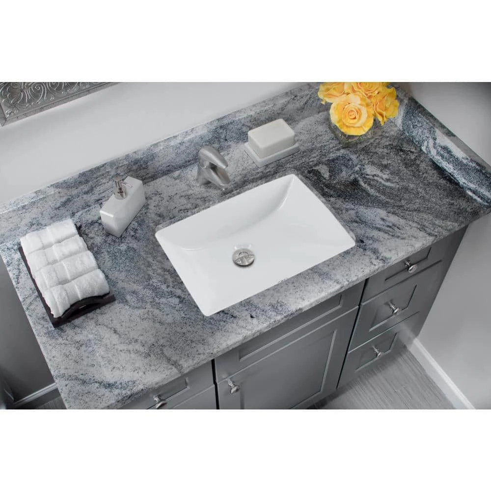 Cahaba 20 in. x 15 in. Glazed Porcelain Bathroom Sink in White 4 Cahaba 20 in. x 15 in. Glazed Porcelain Bathroom Sink in White - Image 2
