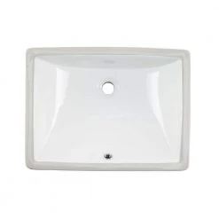 Cahaba 20 in. x 15 in. Glazed Porcelain Bathroom Sink in White