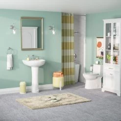 DEERVALLEY 26 5/8 in. Tall Modern U-Shape White Vitreous China Pedestal Bathroom Sink With Overflow -Bathroom Sinks Sales white deervalley pedestal sinks dv 1p525 4f 1000