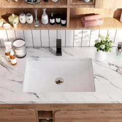 DEERVALLEY 20-7/8 in. Undermount Bathroom Sink in White Vitreous China 24 DEERVALLEY 20-7/8 in. Undermount Bathroom Sink in White Vitreous China -Bathroom Sinks Sales white deervalley undermount bathroom sinks dv 1u101 4f 1000