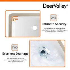 DEERVALLEY 19-3/4 in. Undermount Bathroom Sink in White Vitreous China 23 DEERVALLEY 19-3/4 in. Undermount Bathroom Sink in White Vitreous China -Bathroom Sinks Sales white deervalley undermount bathroom sinks dv 1u201 1f 1000