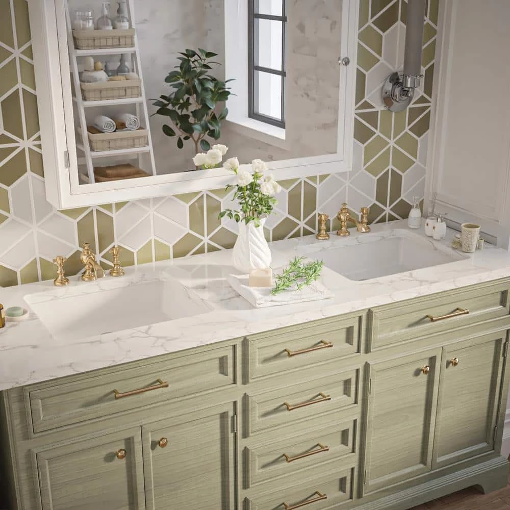 DEERVALLEY 19-3/4 in. Undermount Bathroom Sink in White Vitreous China 5 DEERVALLEY 19-3/4 in. Undermount Bathroom Sink in White Vitreous China - Image 3