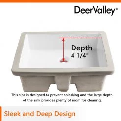 DEERVALLEY 19-3/4 in. Undermount Bathroom Sink in White Vitreous China 24 DEERVALLEY 19-3/4 in. Undermount Bathroom Sink in White Vitreous China -Bathroom Sinks Sales white deervalley undermount bathroom sinks dv 1u201 44 1000