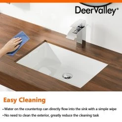 DEERVALLEY 19-3/4 in. Undermount Bathroom Sink in White Vitreous China 25 DEERVALLEY 19-3/4 in. Undermount Bathroom Sink in White Vitreous China -Bathroom Sinks Sales white deervalley undermount bathroom sinks dv 1u201 76 1000