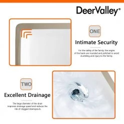 DEERVALLEY 22-1/4 in. Undermount Vitreous China Bathroom Sink in White -Bathroom Sinks Sales white deervalley undermount bathroom sinks dv 1u202 40 1000