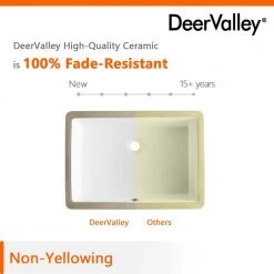 DEERVALLEY 22-1/4 in. Undermount Vitreous China Bathroom Sink in White -Bathroom Sinks Sales white deervalley undermount bathroom sinks dv 1u202 d4 1000