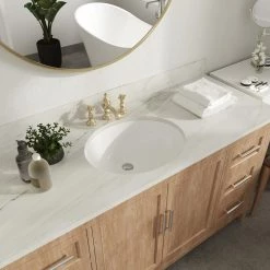 DEERVALLEY 17.32 in. Undermount Vitreous China Bathroom Sink in White -Bathroom Sinks Sales white deervalley undermount bathroom sinks dv 1u302 1f 1000