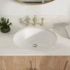 DEERVALLEY 17.32 in. Undermount Vitreous China Bathroom Sink in White 1 DEERVALLEY 17.32 in. Undermount Vitreous China Bathroom Sink in White -Bathroom Sinks Sales white deervalley undermount bathroom sinks dv 1u302 64 1000
