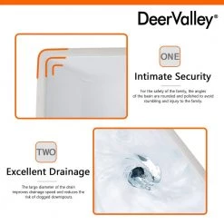 DEERVALLEY 17.91 in. Undercounter Bathroom Sink in White Vitreous China 18 DEERVALLEY 17.91 in. Undercounter Bathroom Sink in White Vitreous China -Bathroom Sinks Sales white deervalley undermount bathroom sinks dv 1u306 40 1000