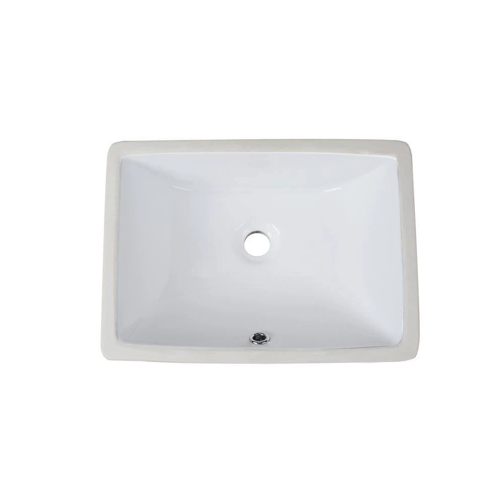 DEERVALLEY 17.91 in. Undercounter Bathroom Sink in White Vitreous China 13 DEERVALLEY 17.91 in. Undercounter Bathroom Sink in White Vitreous China - Image 11