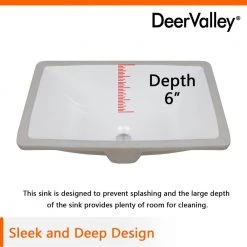 DEERVALLEY 17.91 in. Undercounter Bathroom Sink in White Vitreous China 27 DEERVALLEY 17.91 in. Undercounter Bathroom Sink in White Vitreous China -Bathroom Sinks Sales white deervalley undermount bathroom sinks dv 1u306 76 1000