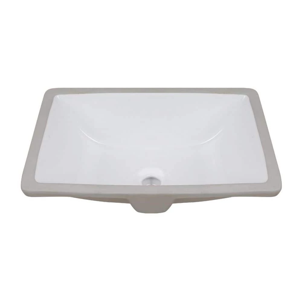 DEERVALLEY 17.91 in. Undercounter Bathroom Sink in White Vitreous China 4 DEERVALLEY 17.91 in. Undercounter Bathroom Sink in White Vitreous China - Image 2