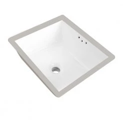 DEERVALLEY 15.75 in. Undercounter Bathroom Sink in White Vitreous China -Bathroom Sinks Sales white deervalley undermount bathroom sinks dv 1u307 44 1000