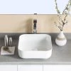 DEERVALLEY White Rectangular Bathroom Ceramic Vessel Sink Art Basin in White Not Included Facuet 2 DEERVALLEY White Rectangular Bathroom Ceramic Vessel Sink Art Basin in White Not Included Facuet -Bathroom Sinks Sales white deervalley vessel sinks dv 1v021 64 1000