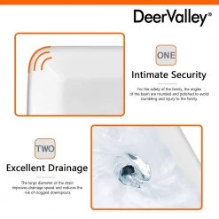 DEERVALLEY Rectangular Bathroom Ceramic Vessel Sink Art Basin in White -Bathroom Sinks Sales white deervalley vessel sinks dv 1v031 a0 1000