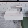 DEERVALLEY Ceramic Handmade Rectangular Wall Mount Bathroom Sink in White 1 DEERVALLEY Ceramic Handmade Rectangular Wall Mount Bathroom Sink in White -Bathroom Sinks Sales white deervalley wall mount sinks dv 1v081r 64 1000